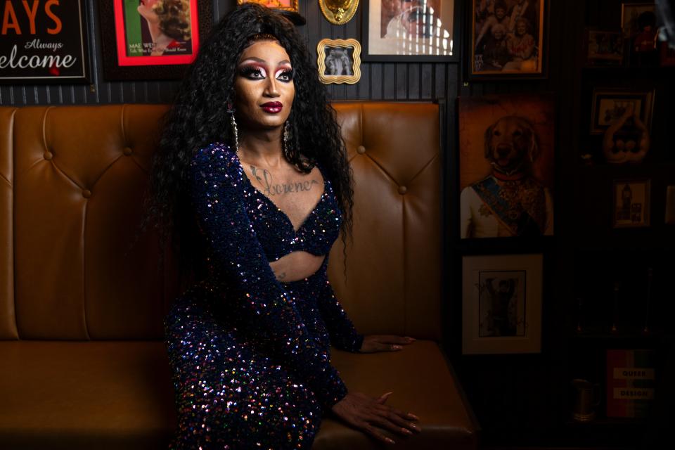 Angeria Paris VanMicheals at The Little Gay Pub in Washington, D.C., on May 6.