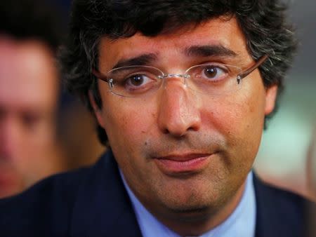 Andre Esteves, CEO Brazilian BTG Pactual bank attends a session at the annual meeting of the World Economic Forum (WEF) in Davos January 24, 2014. REUTERS/Denis Balibouse