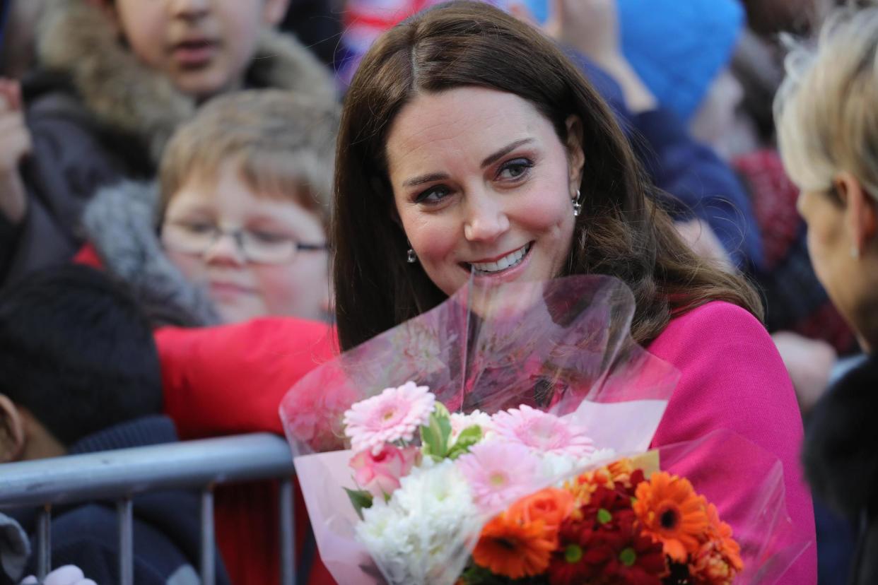 The Duchess of Cambridge, now about six months pregnant, will visit Great Ormond Street Hospital: Getty Images