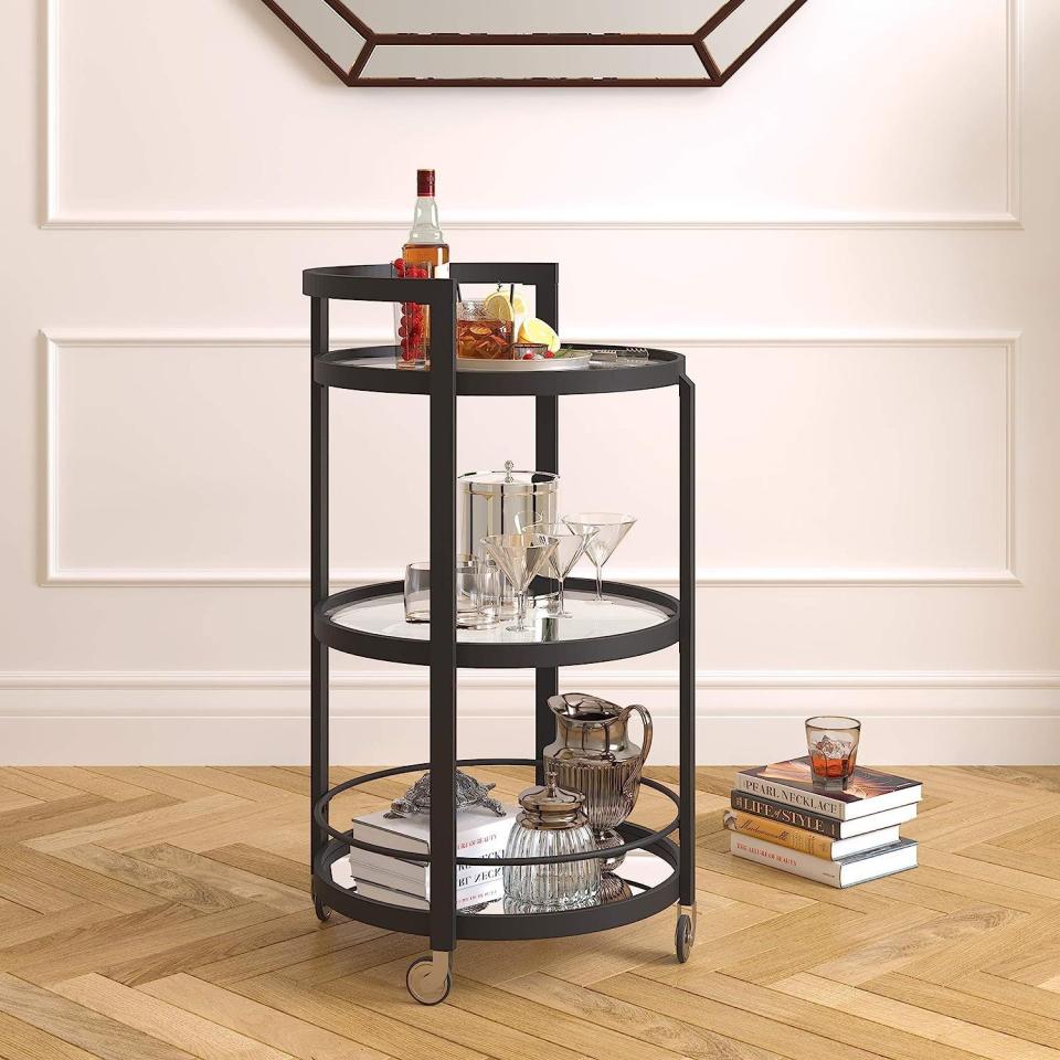 4) Round Bar Cart