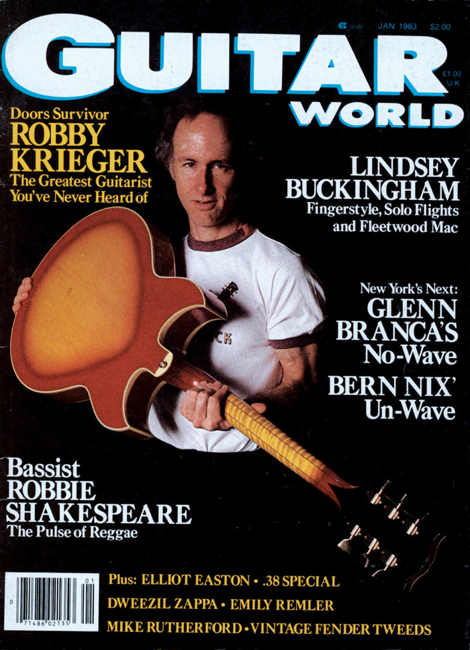 GWM December 1983 Cover with Robby Krieger