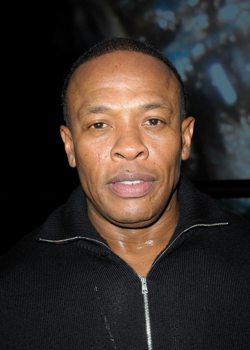 A closeup of Dr Dre