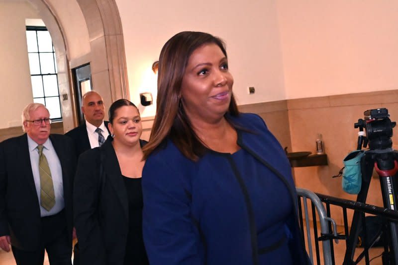 New York Attorney General Letitia James investigated former President Donald Trump's holdings throughout the state. Photo by Louis Lanzano/UPI