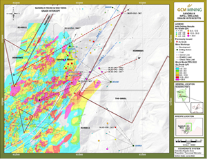 Sandra K Mine In-mine In-fill and Surface Step-out Drilling Grade Intercepts