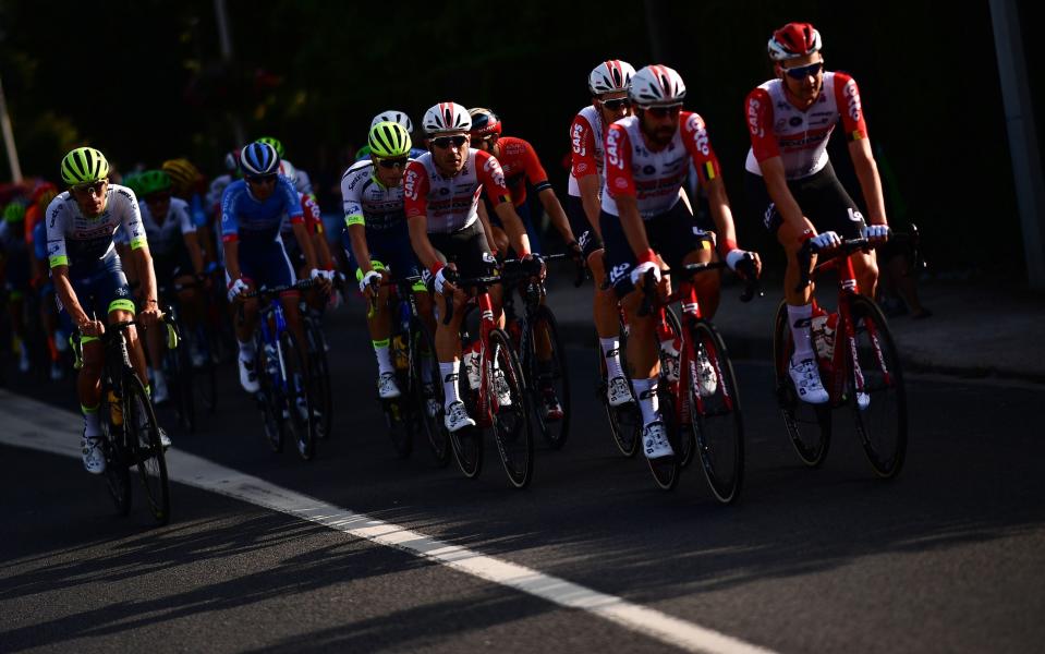 Riders at the Tour de France — Tour de France 2020: When does the race start, what TV channel can I watch it on and what does stage one look like? - GETTY IMAGES