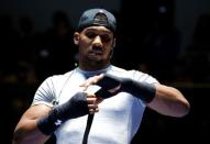 Britain Boxing - Anthony Joshua Public Work-Out - York Hall, Bethnal Green - 21/6/16 Anthony Joshua during his workout Action Images via Reuters / Andrew Couldridge Livepic