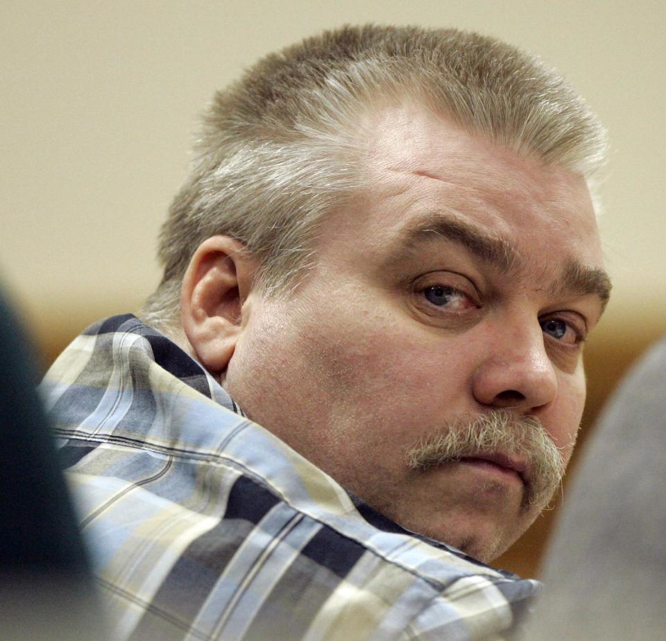 In this March 13, 2007 file photo, Steven Avery listens to testimony in the courtroom at the Calumet County Courthouse in Chilton, Wis. (AP Photo/Morry Gash, Pool, File)