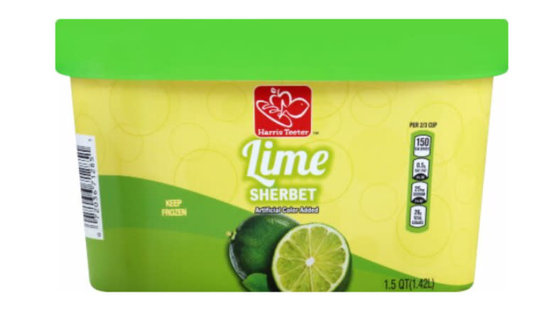 Harris Teeter Lime sherbet 