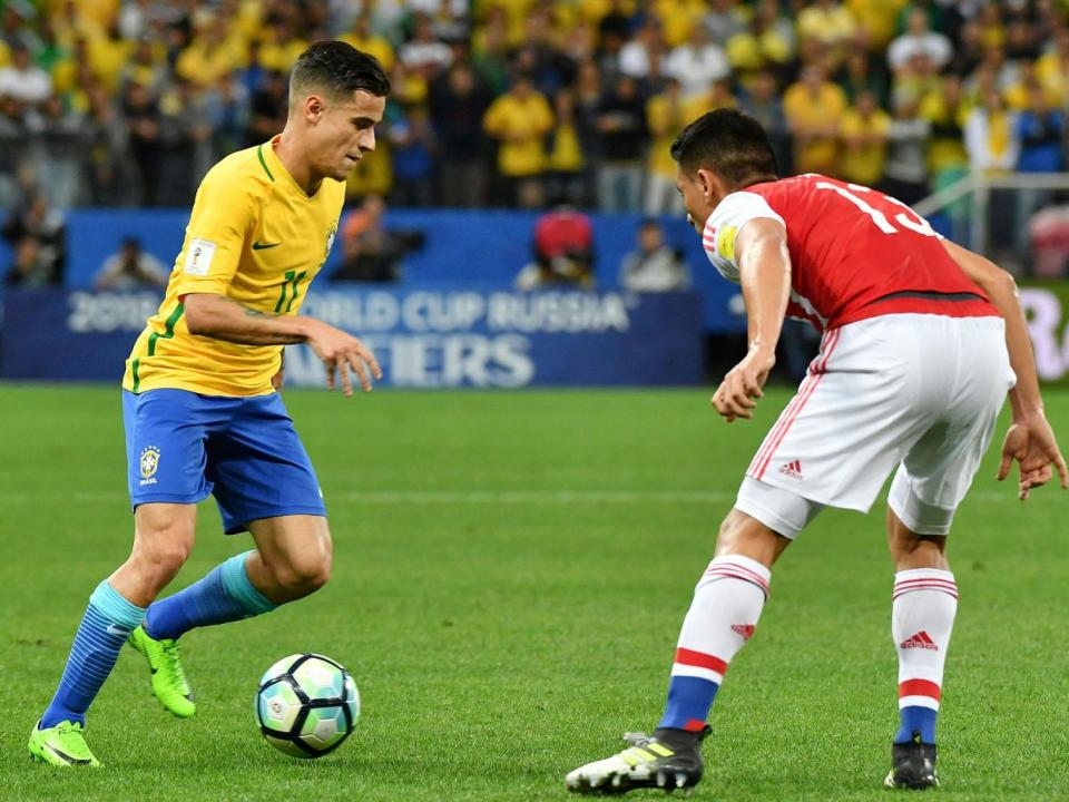 Philippe Coutinho of Brazil (Getty)