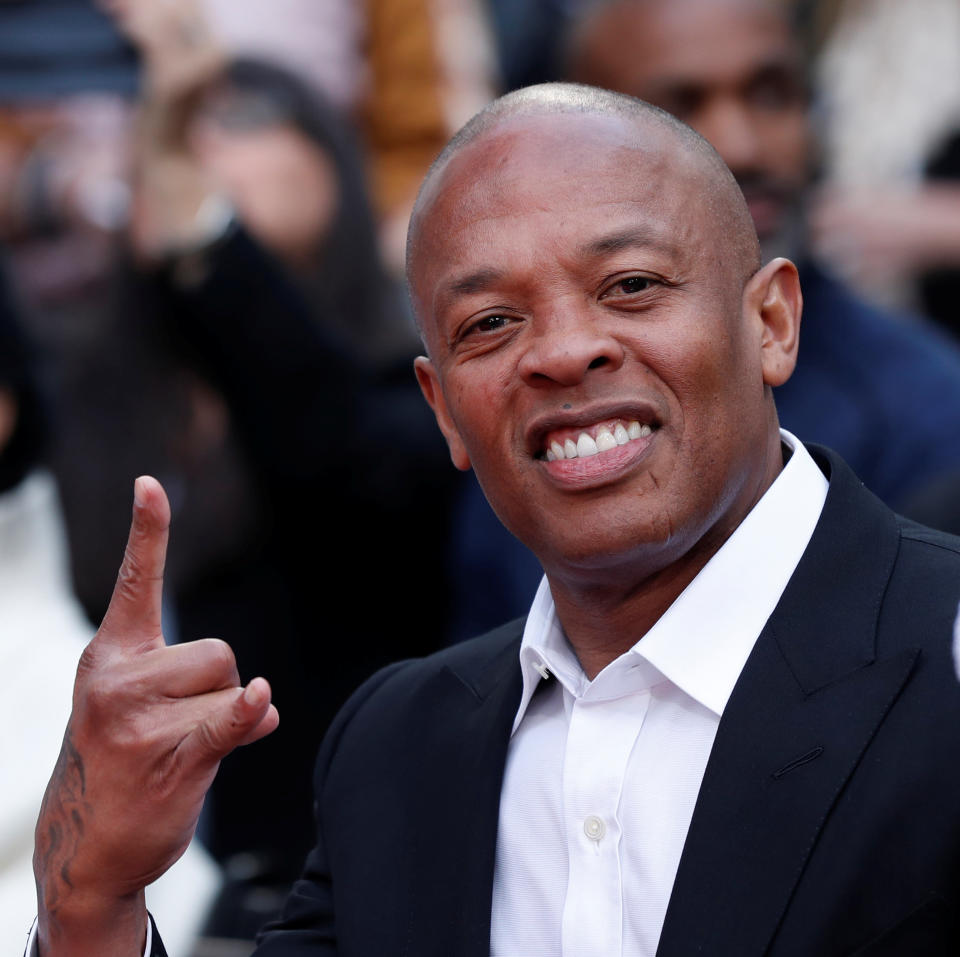 Dr. Dre en una foto de archivo de 2018, durante un homenaje al compositor y productor Quincy Jones en Los Angeles, California. (Reuters)