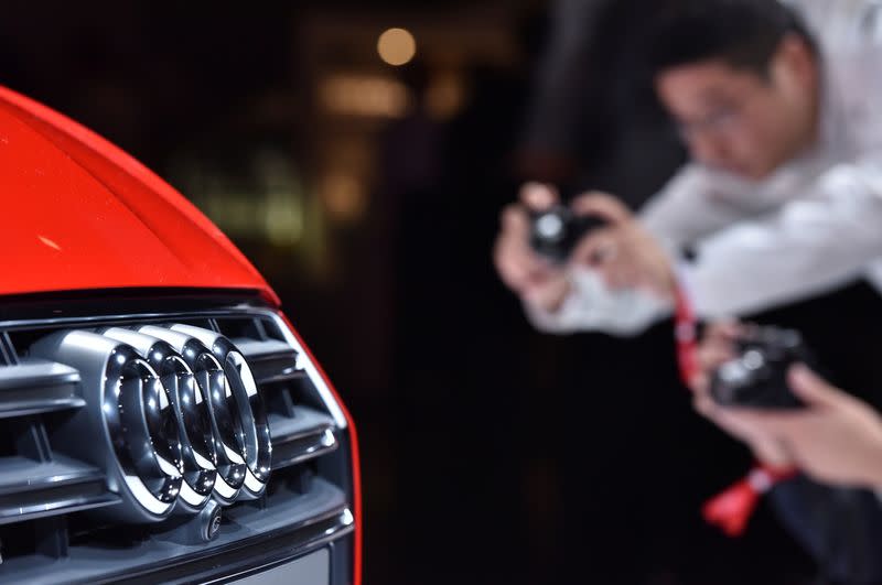 The new Audi S5 Coupe car is presented during the world premiere at the company's headquarters in Ingolstadt