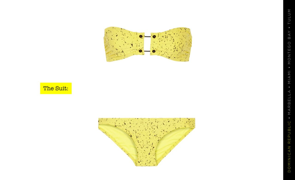 Proenza Schouler Bikini imprimé éclaboussures, 600 €, Moda Operandi