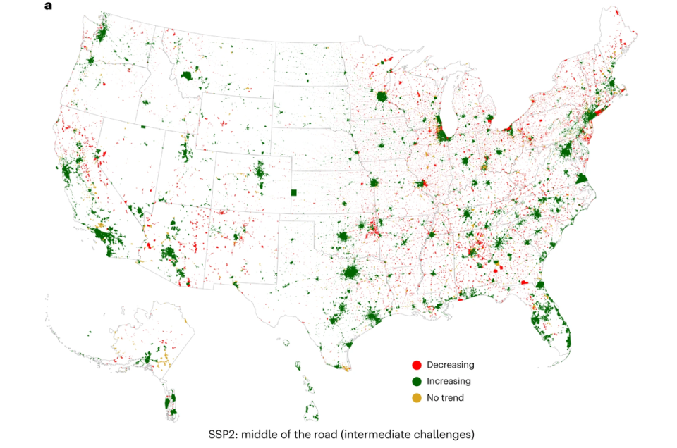 The future of US cities using population projection from years 2020–2100 (Nature Cities (Nat Cities))