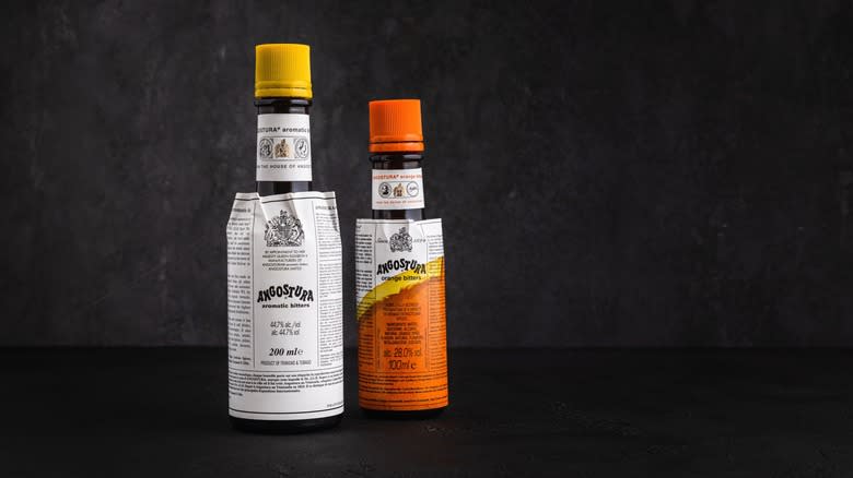 two angostura bitters bottles
