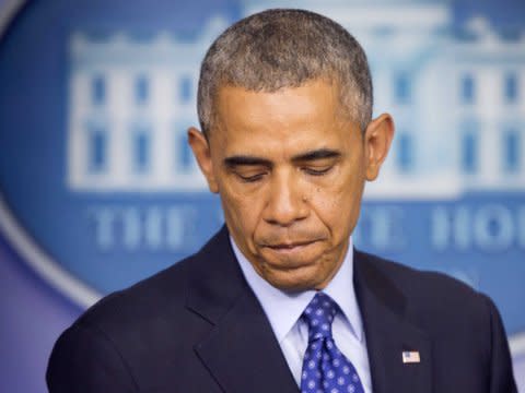 Barack Obama sad