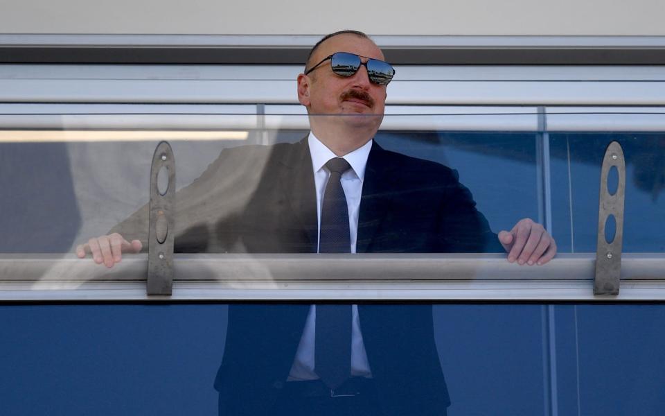 Azerbaijani President Ilham Aliyev has fired his foreign minister over the border skirmishes with Armenia - ANDREJ ISAKOVIC/AFP