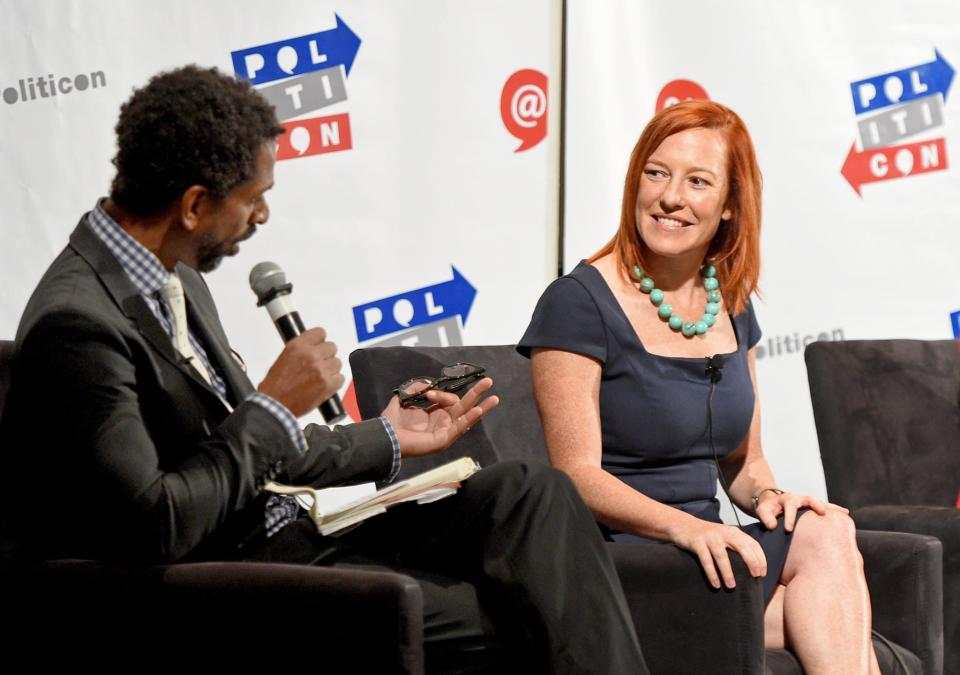 Jen Psaki, autrefois directrice de communication de la Maison Blanche sous l'administration Obama-Biden, a été nommée attachée de presse de la Maison Blanche par le président élu des Etats-Unis, Joe Biden. - Joshua - Blanchard - AFP