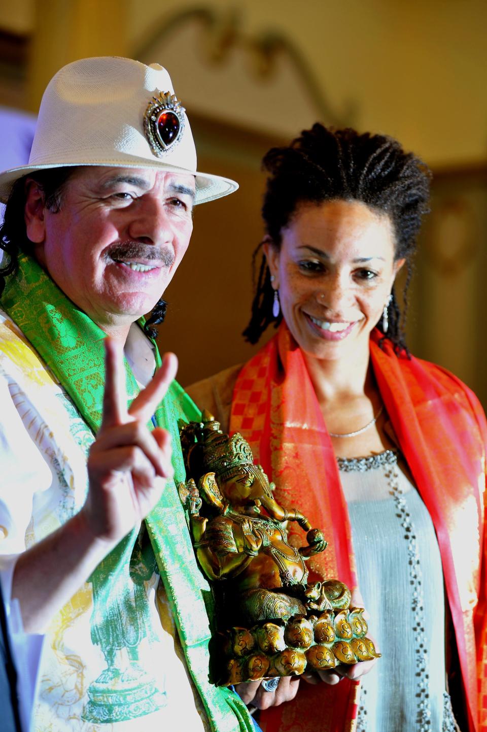 Carlos Santana and his wife, drummer Cindy Blackman Santana (shown here in 2012), often perform together. She is featured in the new documentary about the musician's life, "Carlos."