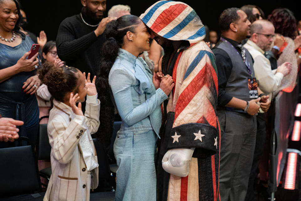 Tessa Thompson and Michael B. Jordan in 'Creed III.'