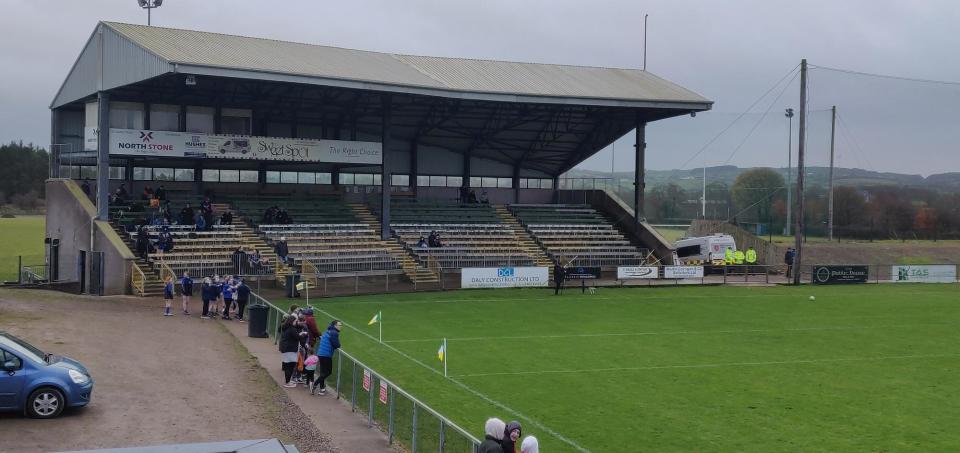 Croke Park's original Nally Stand at Pairc Colmcille in Carrickmore. (Photo: Michael Wilson)