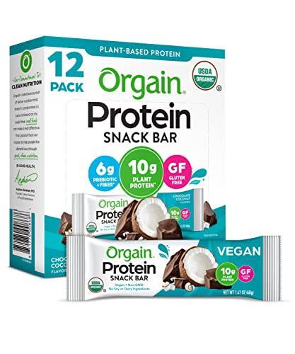 17) Organic Plant Based Protein Bar-GMO, 1.41 Ounce, 12 Count (Packaging May Vary)