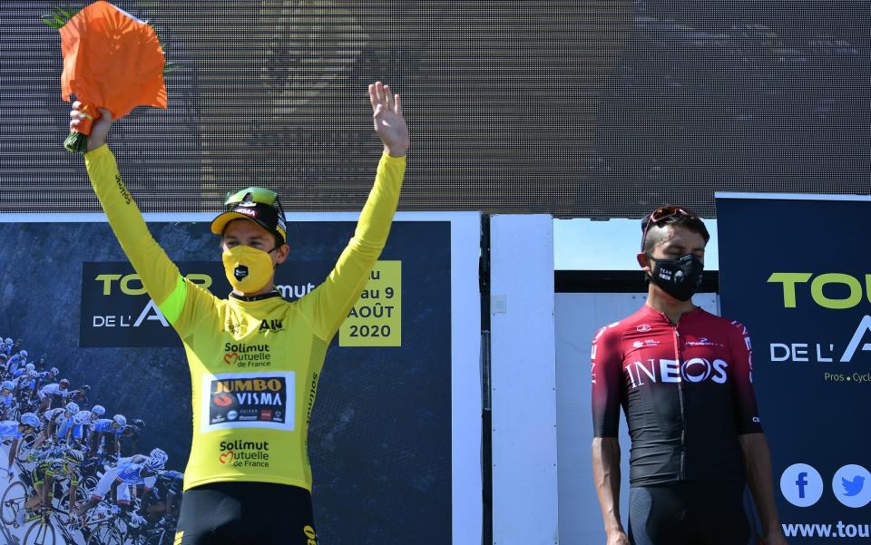 Primoz Roglic and Egan Bernal — Primoz Roglic and Jumbo-Visma lay down Tour de France marker with dominant victory at Tour de l'Ain - GETTY IMAGES
