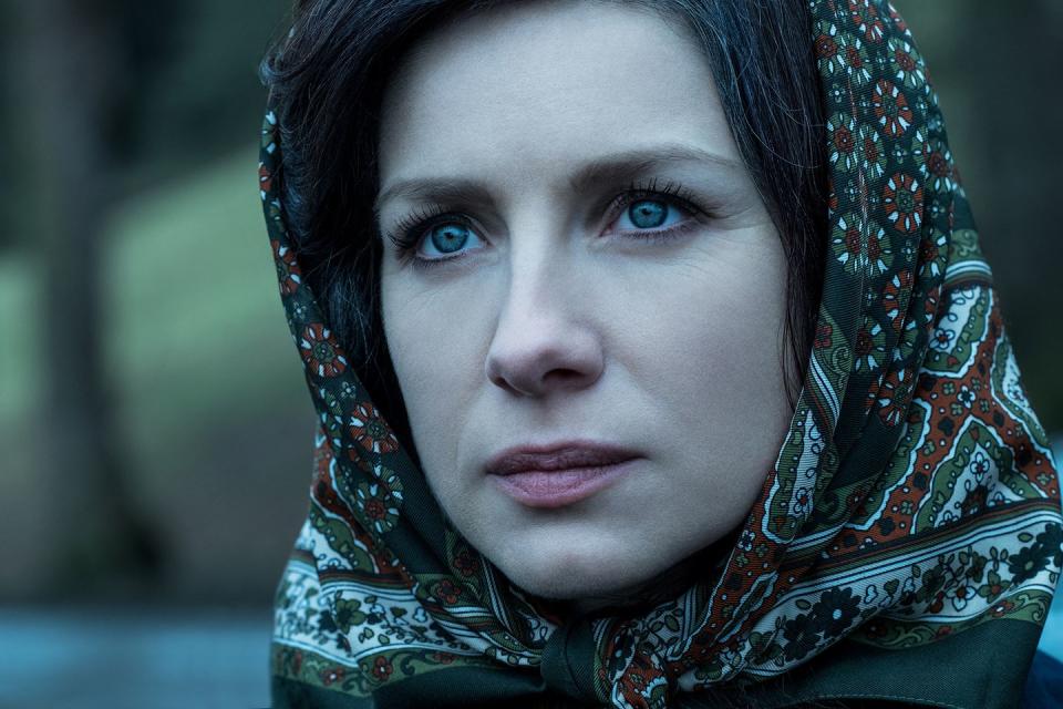 Balfe says Claire has helped her become a stronger person.