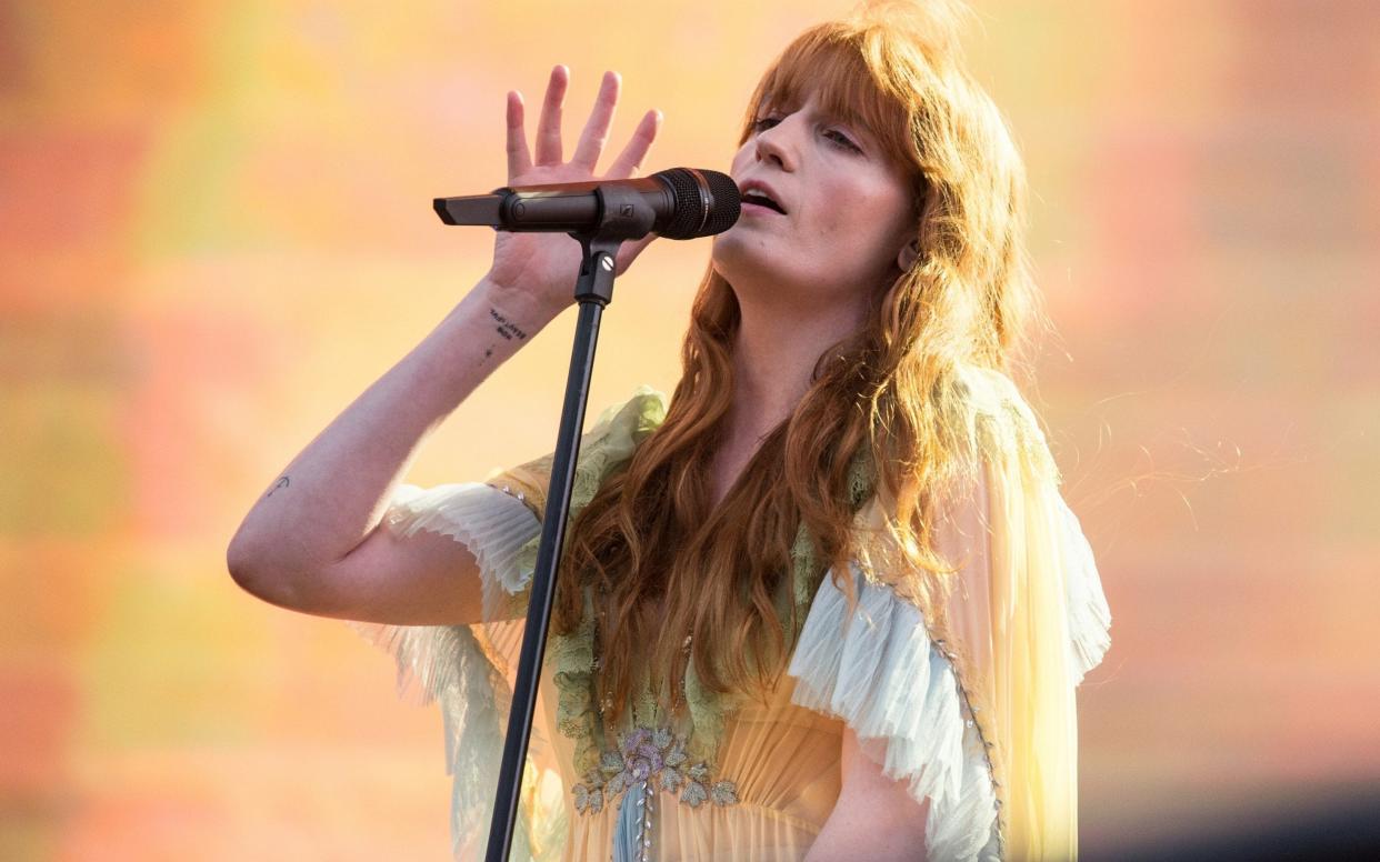 Florence Welch performing at Hyde Park on Saturday - WireImage