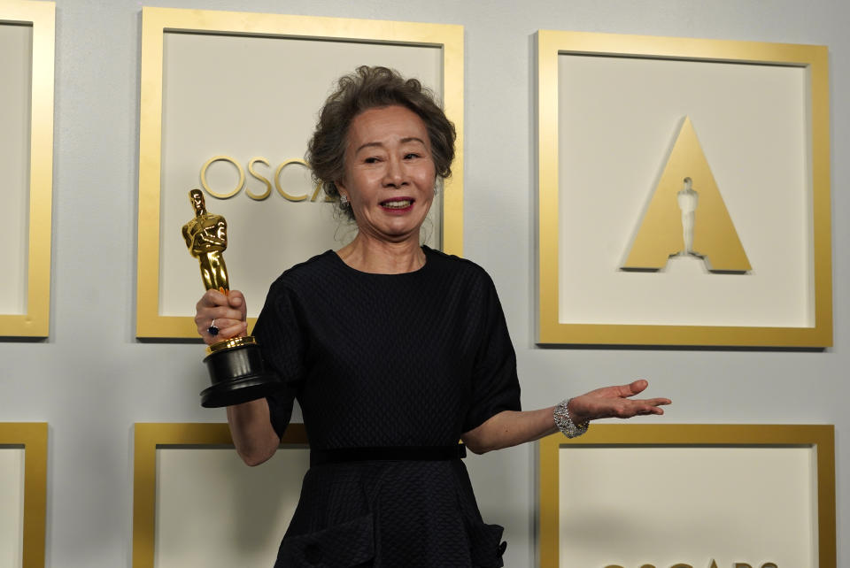 Yuh-Jung Youn, winner of the award for best actress in a supporting role for 
