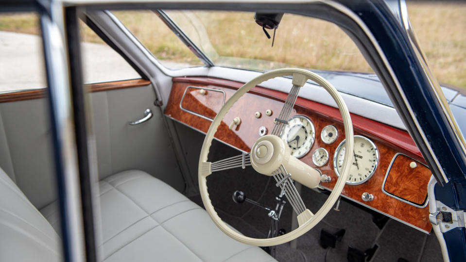 The interior of a 1934 Tatra T77.