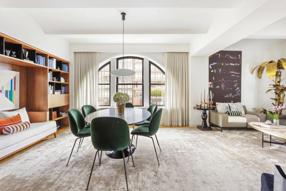 Noah looked at this 10th-floor corner unit at 275 W. 10th St., which offers sunny views through large arched windows. Courtesy of estate