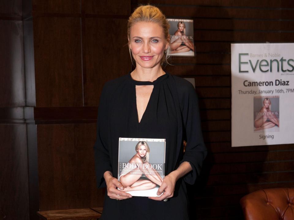 Cameron Diaz attends the book signing for "The Body Book" at Barnes & Noble bookstore at The Grove on January 16, 2014 in Los Angeles, California.