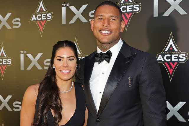 Ethan Miller/Getty Images Kelsey Plum (L) of the Las Vegas Aces and tight end Darren Waller of the Las Vegas Raiders attend the inaugural IX Awards