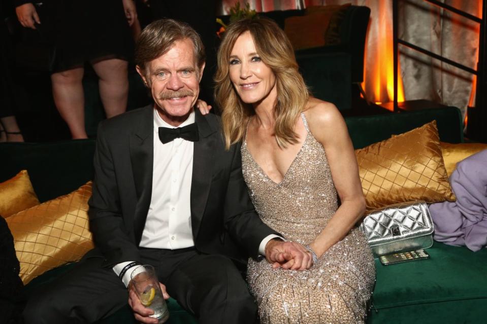 Felicity Huffman and husband William H. Macy at the Netflix 2019 Golden Globes After Party in LA. Getty Images for Netflix