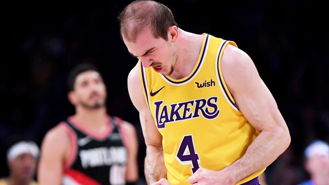 These Photos Got Lakers' Guard Alex Caruso Randomly Drug Tested By the NBA  - stack