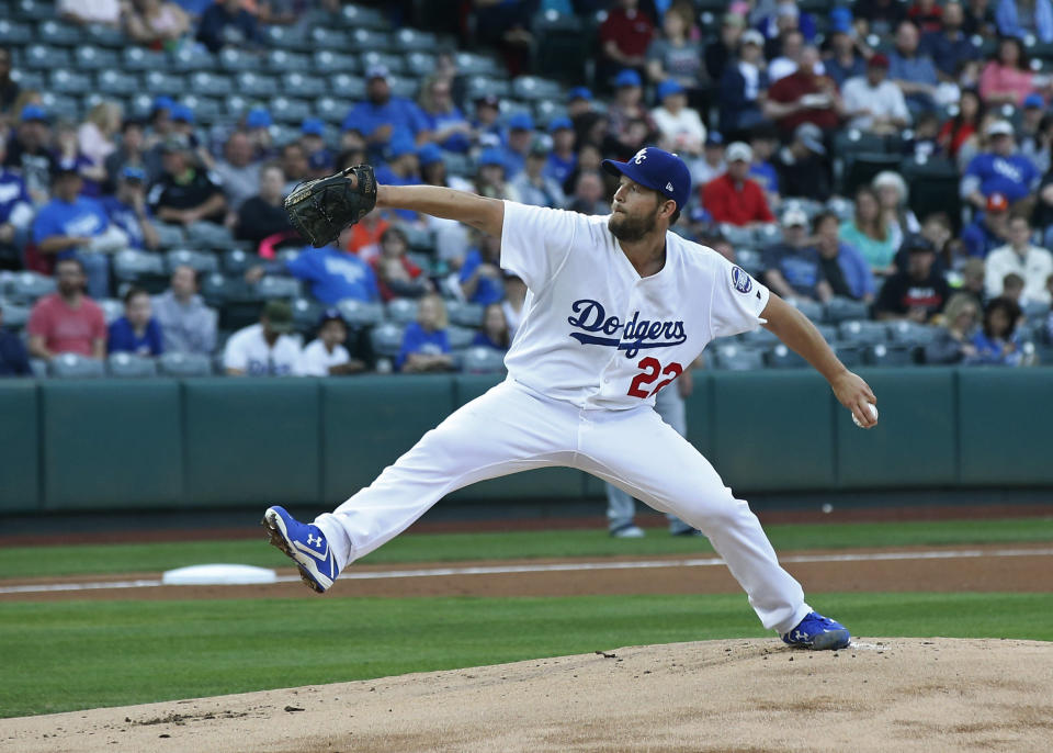 Clayton Kershaw will be back on a major league mound very, very soon. (AP Photo/Sue Ogrocki)