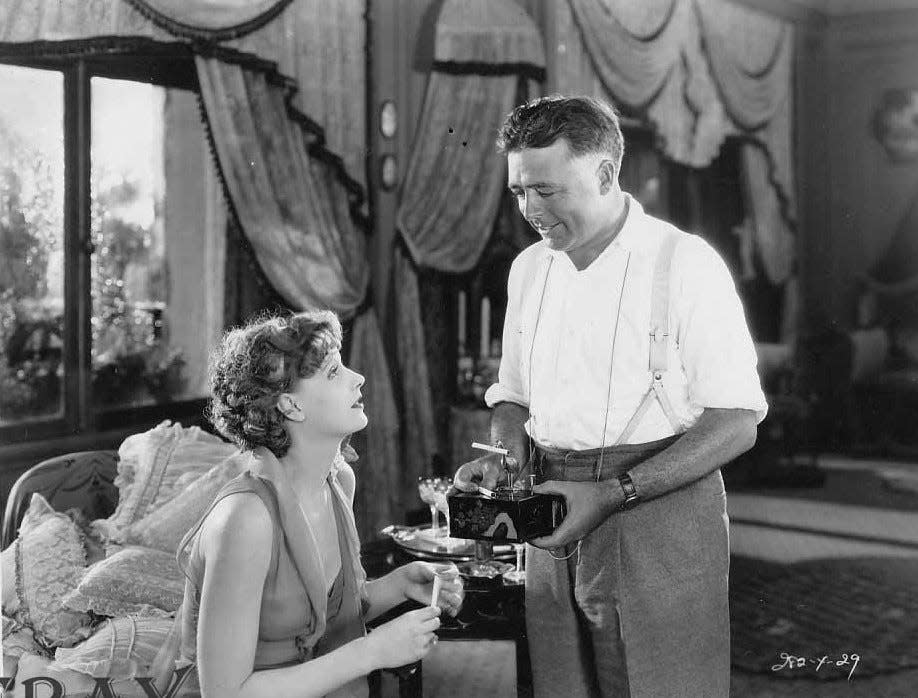 Clarence Brown directs Greta Garbo in “Flesh and the Devil,” 1926.