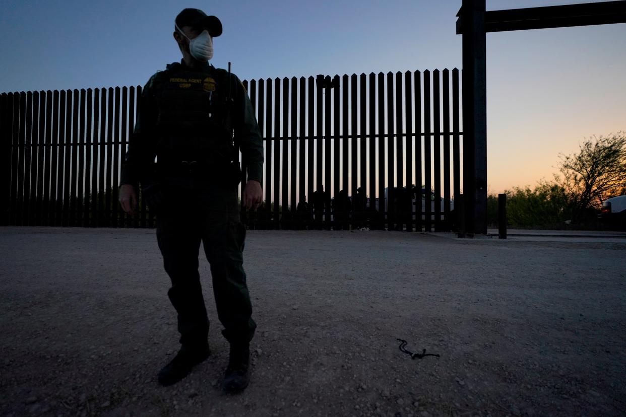 A US Customs and Border Protection officer in Texas. (Copyright 2021 The Associated Press. All rights reserved.)