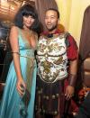 <p>The power couple's 2010 costumes are inspired by Cleopatra and Mark Antony.</p>