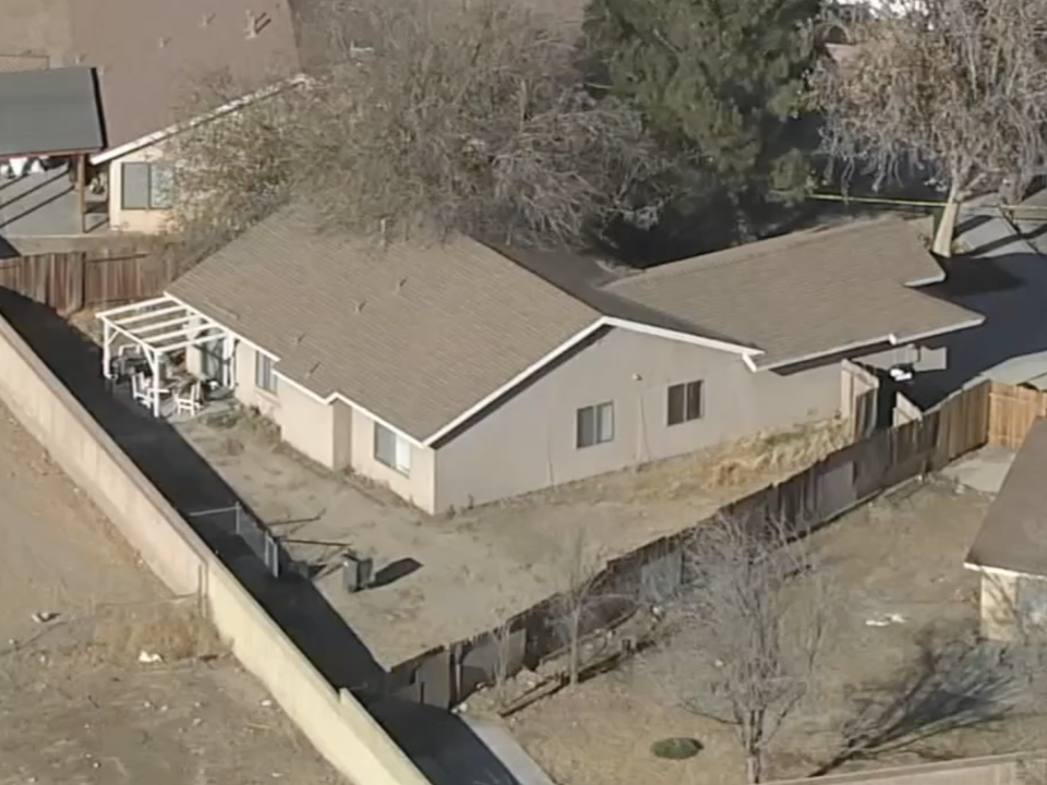 Home where two children were found beheaded.