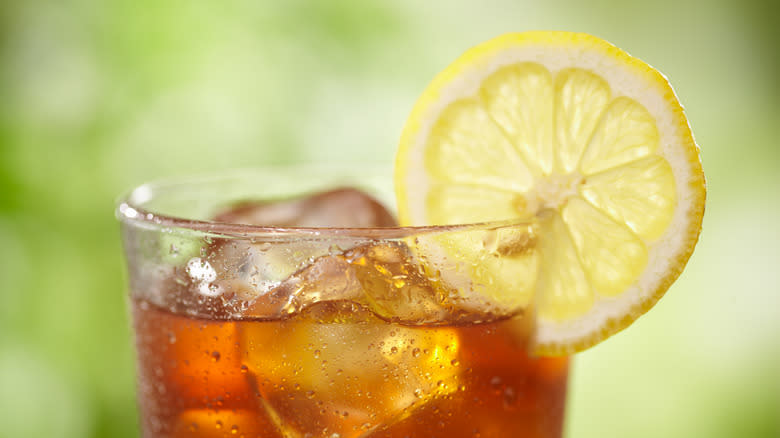 Iced tea in glass