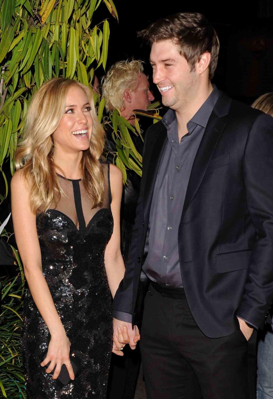 Kristin Cavallari and Jay Cutler arrive at the Cirque du Soleil "OVO" Celebrity Opening Night Gala at Santa Monica Pier on January 20, 2012 in Santa Monica, California