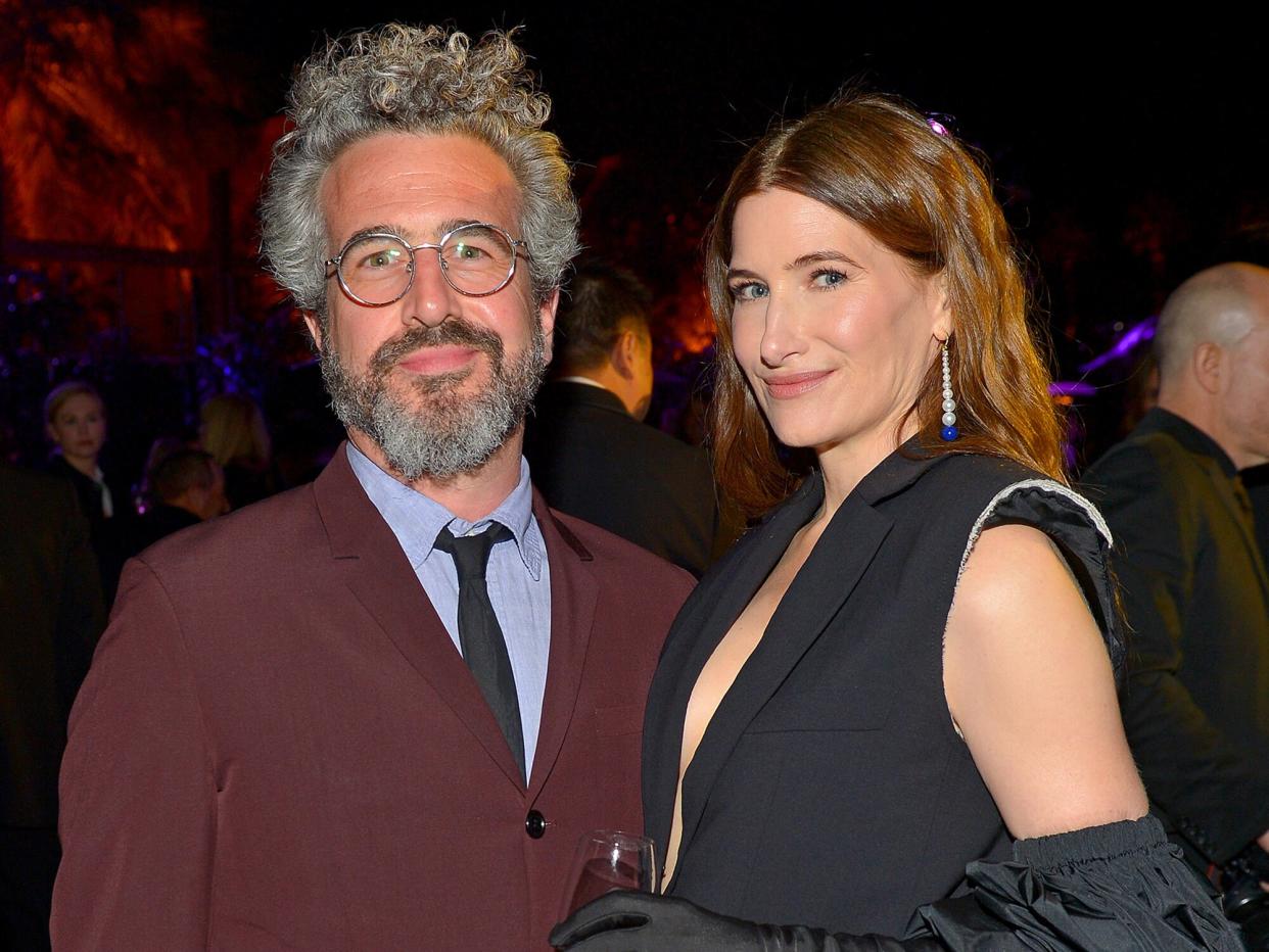 Ethan Sandler and Kathryn Hahn attend the 2022 LACMA ART+FILM GALA Presented By Gucci at Los Angeles County Museum of Art on November 05, 2022 in Los Angeles, California
