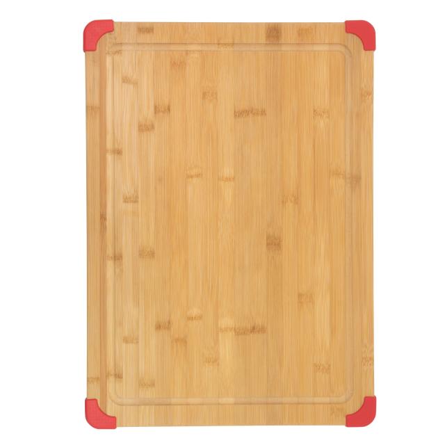 Bamboo Extra Large Cutting Board with Deep Juice Groove and Grips to  Stabilizes While Carving, 