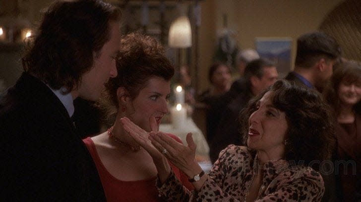 John Corbett, Nia Vardalos, and Andrea Martin in "My Big Fat Greek Wedding."