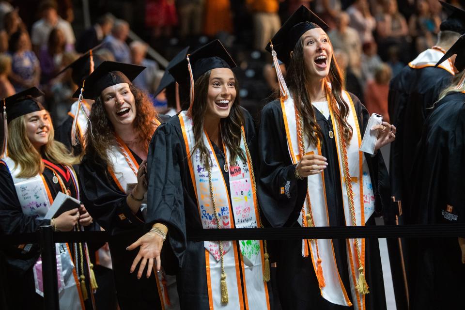 The University of Tennessee's commencement ceremony for the College of Education, Health, and Human Sciences and College of Music at Thompson-Boling Arena at Food City Center on May 17.