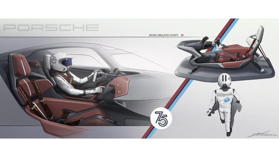 Porsche Mission X interior concept art