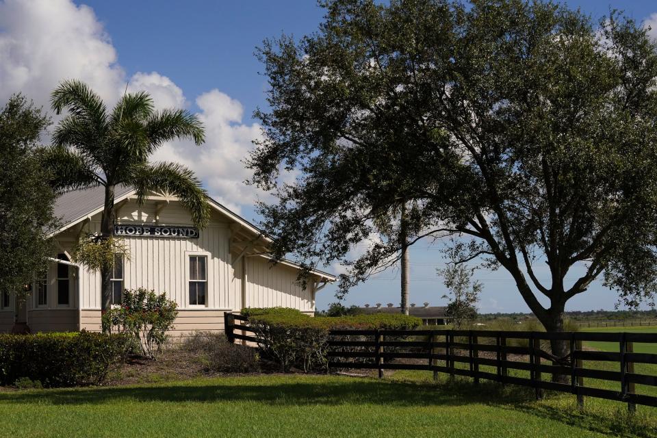 In the proposed Atlantic Fields project, the historic Hobe Sound Train Station building would be moved closer to its original location in downtown. The project includes 317 single-family homes and an 18-hole golf course on 1,530 acres on the north side of Southeast Bridge Road one mile east of Interstate 95. After months of discussions, debates, and delays, the Martin County Commission is scheduled to take a final vote Sept. 13 on a so-called "rural lifestyle" land-use designation, as well as plans for the Atlantic Fields subdivision. The rural lifestyle land-use designation would allow higher density development outside of the county's urban service area.