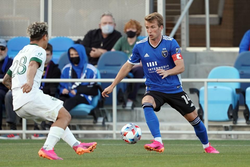 The San Jose Earthquakes' Jackson Yueill (14) was called into USMNT camp for Sunday's friendly vs. Switzerland as well as Concacaf Nations League play.