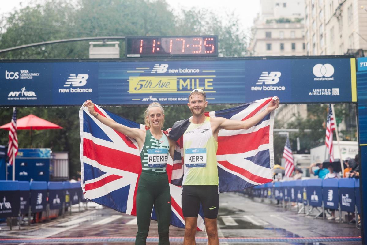 Fifth Avenue Mile Josh Kerr and Jemma Reekie secure Scottish clean